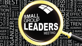 Small Group Leader Small Group Leader