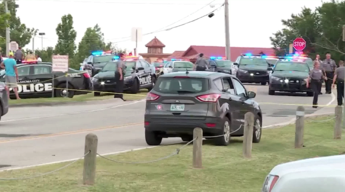 Gunman killed by armed bystander after injuring 2 in Oklahoma City