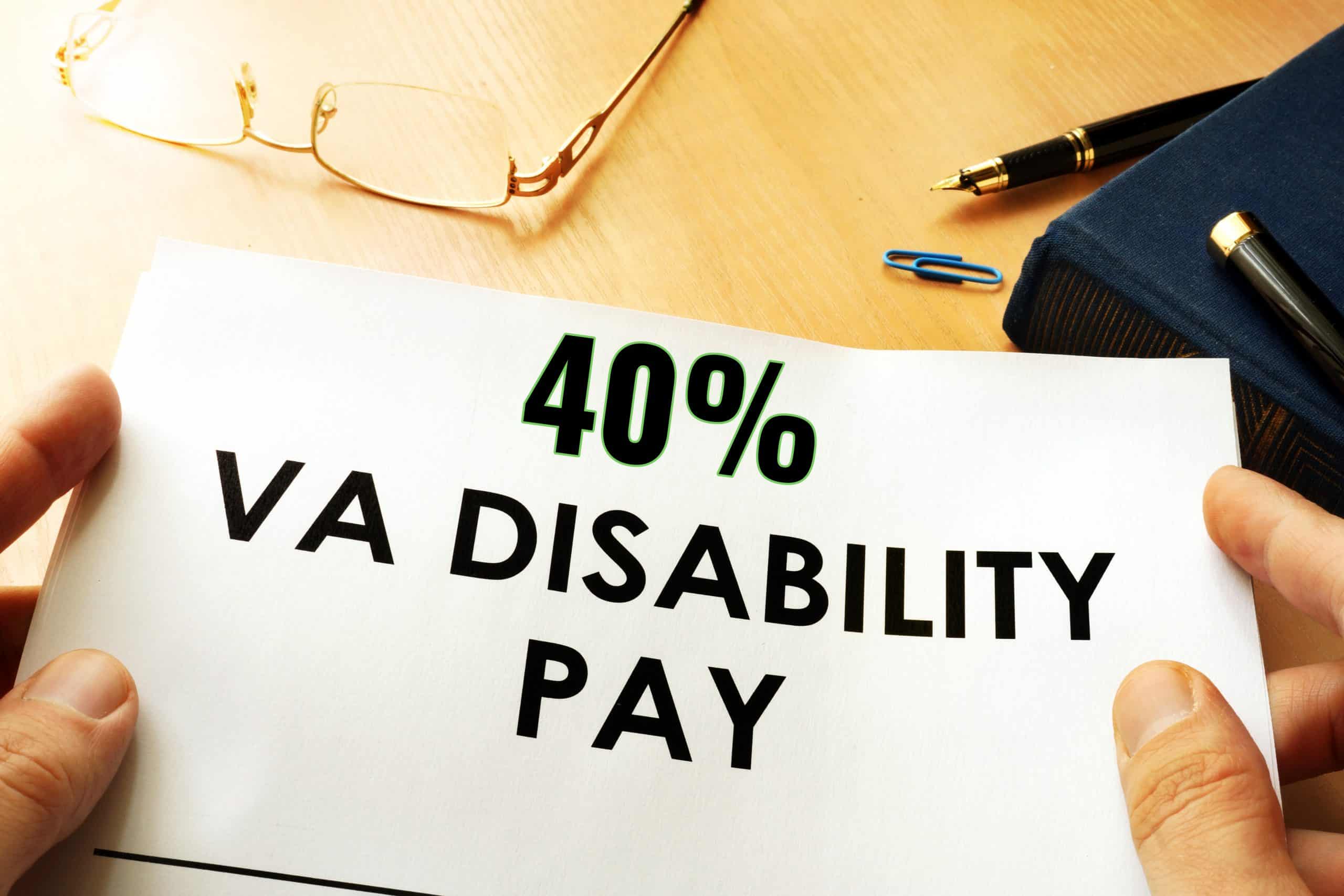 40 VA Disability Benefits Explained RallyPoint 40 VA Disability Benefits Explained RallyPoint