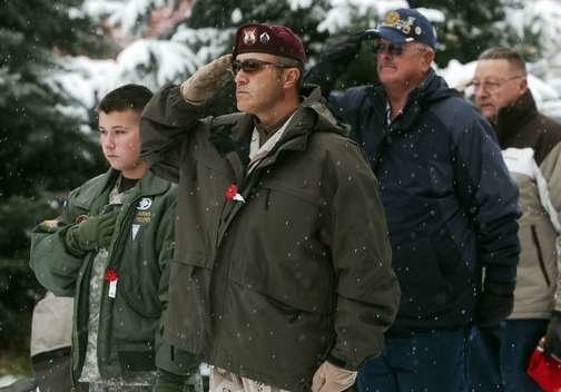 Salute the flag in civilian clothes