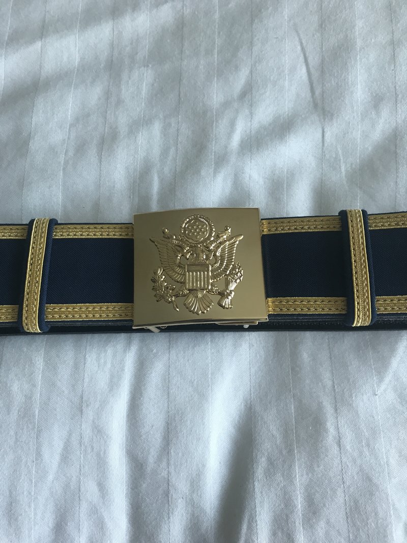 What Army doctrine/publication covers wear of the ceremonial belt (ASU