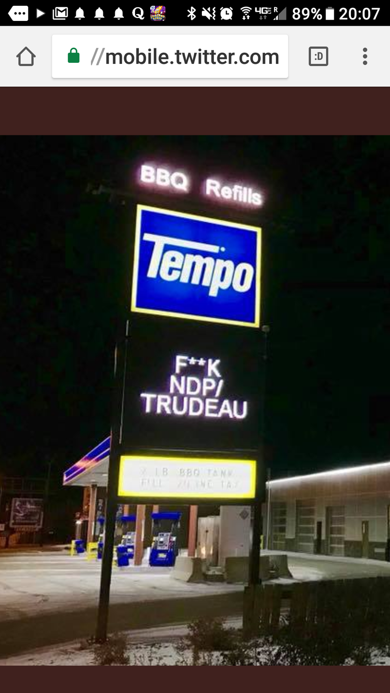 saltysprucegrovetempogasstationsigntakesaimatnotleytrudeau