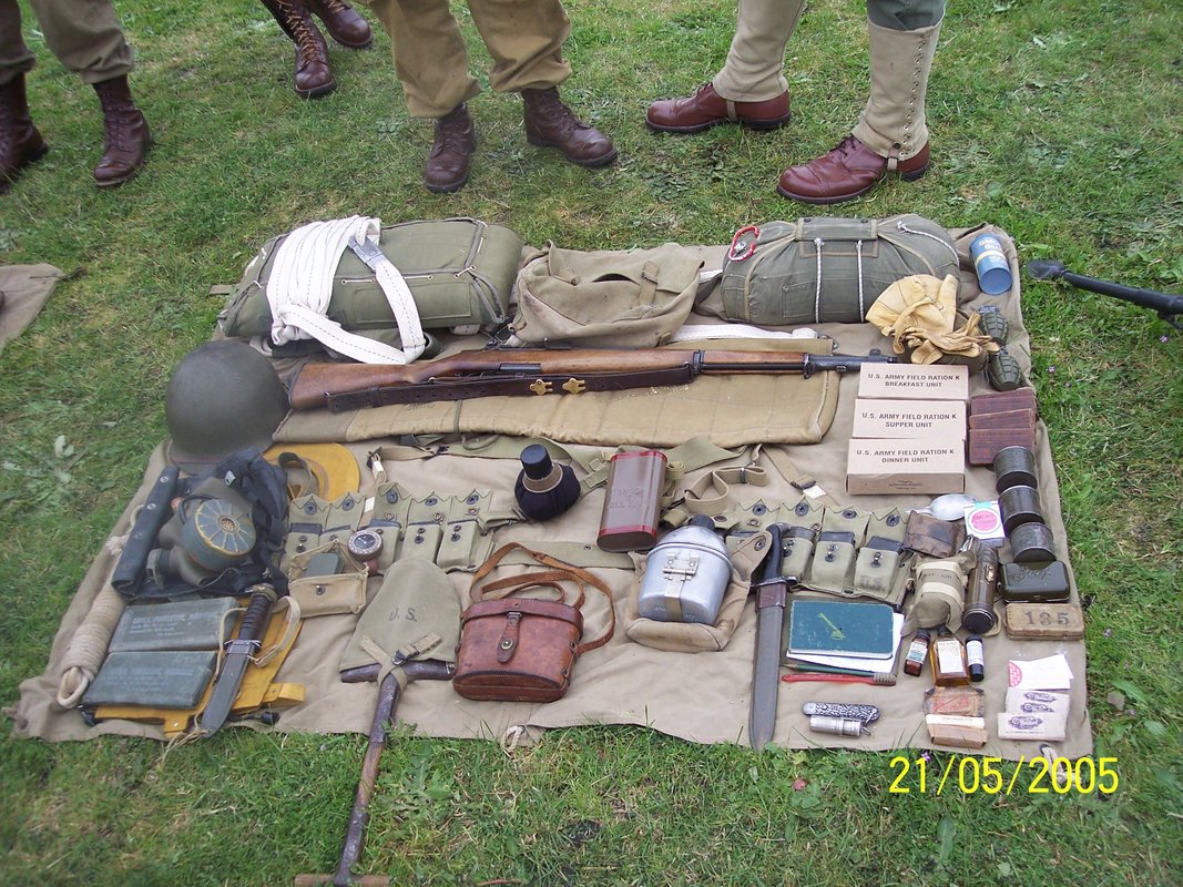 WWII ARTIFACTS OF THE DAY 82 AIRBORNE PARATROOPER EQUIPMENT