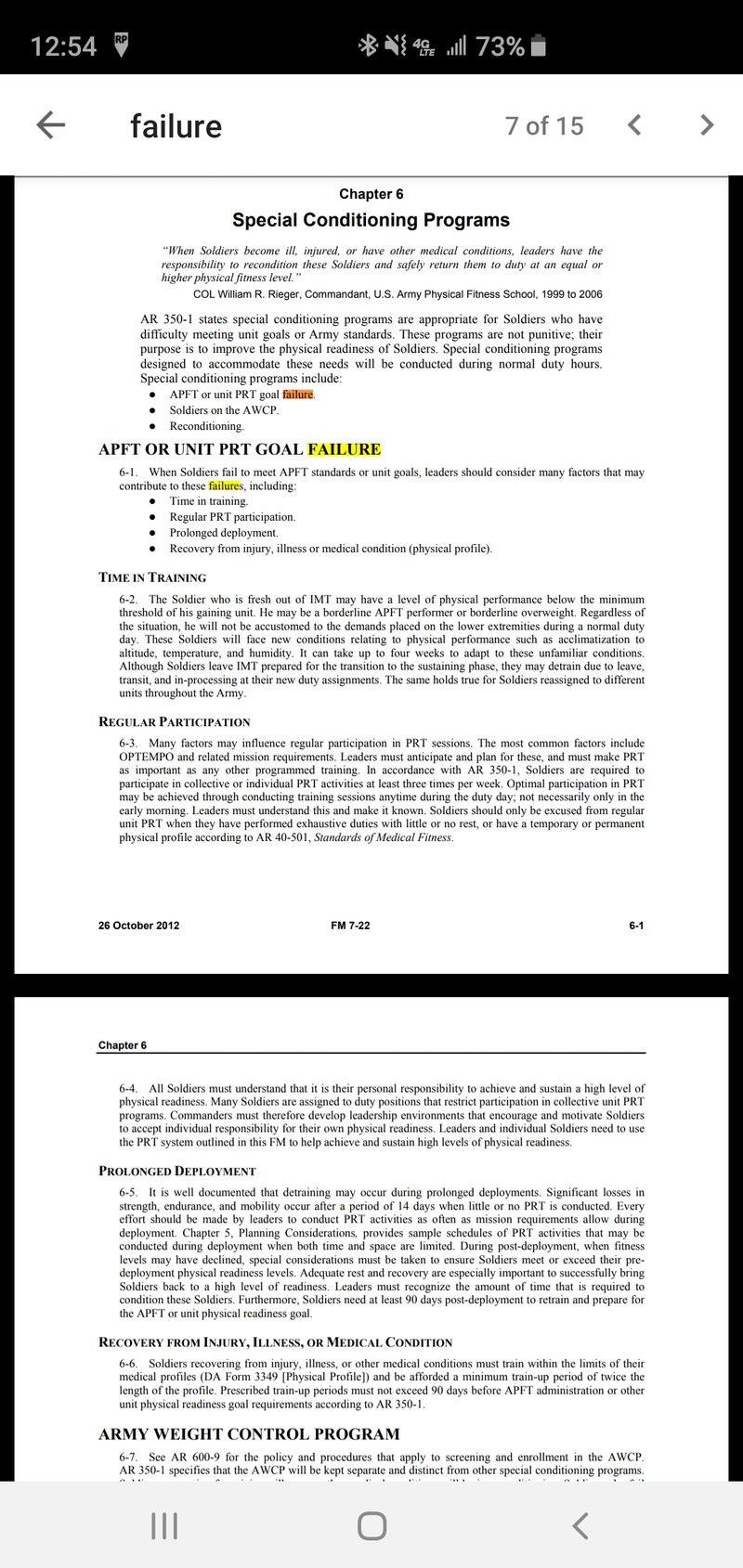 What section is FM 722 addresses when you can conduct special