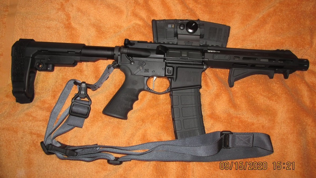 I put the finishing touches on my Springfield Saint Victor AR15 pistol