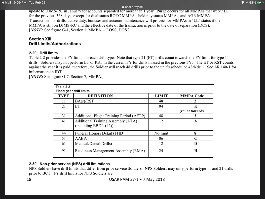 For the Army Reserves side, does anyone know exactly how many AT/ADT